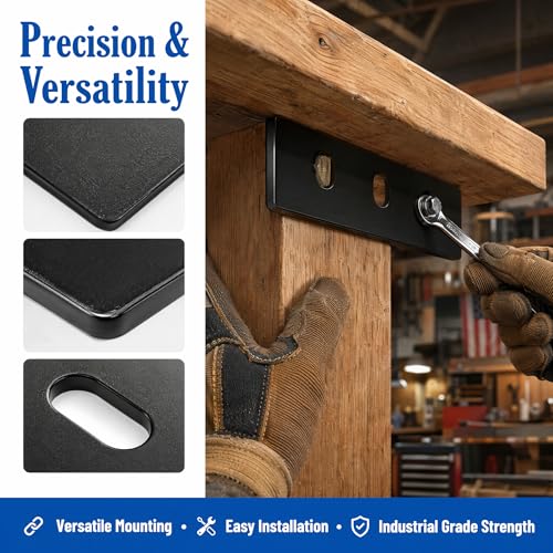 Roof Rack Mounting Brackets 6" x 1.5" - 10 Pack Heavy Duty Steel