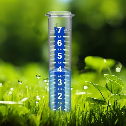 Rain Gauge Replacement Tube, 2 Plastic Accurate Rain Gauges Outdoors Best Rated, 7" Capacity Rain Gauge Tube Replacement for Yard & Garden, Water Gauge for Rain - size: 2 pcs Rain gauge tube