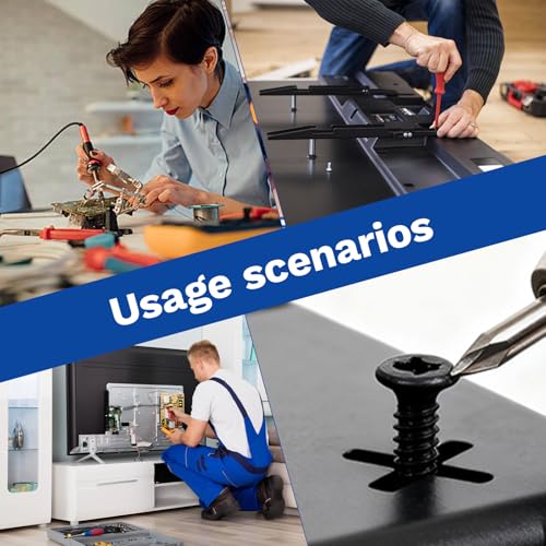 1240Pcs Self-Tapping Screws Assortment Kit - Phillips Pan Head Wood Screws, M1-M4 Black Carbon Steel Metric Screw Set, 14 Sizes for Wood Plastic Metal, DIY Furniture Cabinet Electronics - size: M1/1.2/1.4/1.7/2.5/3/4-1240Pcs