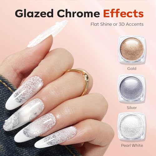 modelones 16Pcs Nail Stamping Kit French Tip Stamper Lace Nail Stamp Plate - color: A1 Romantic Lace