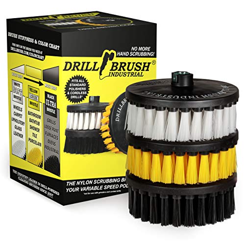 Drill Brush 7 Inch Variety Cleaning Kit for Variable Speed Polisher & Drill - color: Multicolor