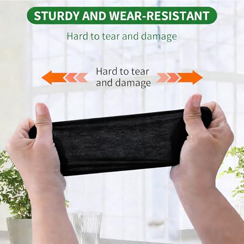 50/100/200 Pack Non-Woven Shoe Covers Disposable for Indoors - color: Black