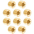 Glarks 10Pcs Brass 1/8'' NPT Male Pipe Plug Fitting Set Internal Hex Thread Socket Pipe Plug Kit - size: 1/8''NPT