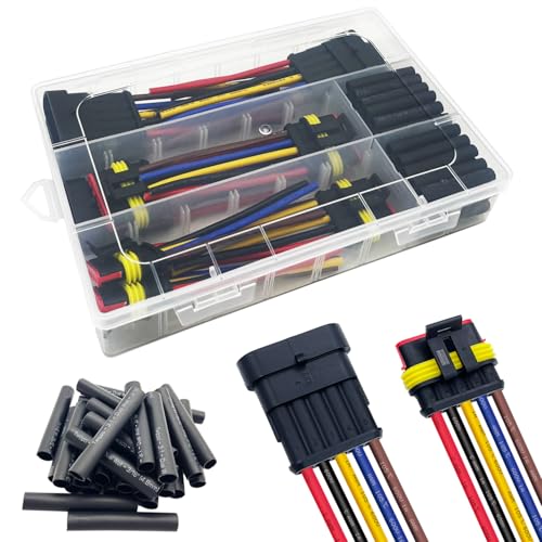 14 AWG 5 Wire Connector 5 Pin Automotive Electrical Waterproof Connectors - size: 5pin/5set