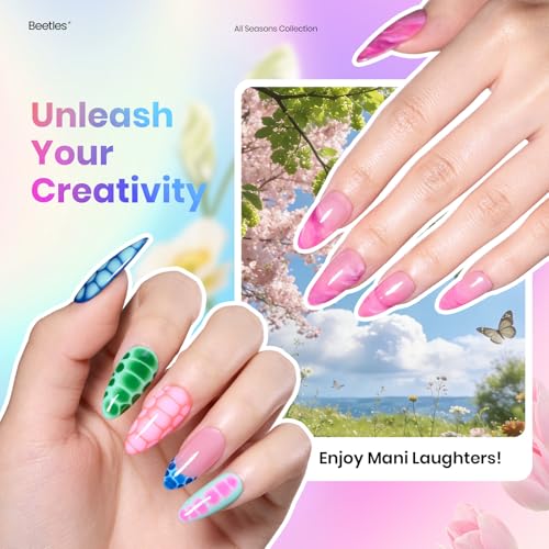 Beetles Gel Nail Polish Set, 36 Colors Gel Polish Kit with Blooming Gel - color: Year in Shades