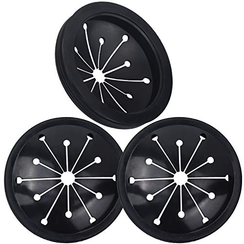 3 Pcs Garbage Disposal Splash Guards Sink Baffle Disposal Replacement Multi-function Drain Plugs food Waste Disposer Accessories for Whirlaway, Waste King and GE Models (3.1inch)