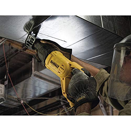 DEWALT Reciprocating Saw, 12 Amp, 2,900 RPM, 4-Position Blade Clamp, Variable Speed Trigger, Corded (DWE305)