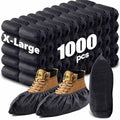 1000 Pack Disposable Shoe Covers, X-Large Non Slip Shoe Booties for Indoors, Non-Woven Boot Covers for Home Guests, Cleaning Crews, Contractors, Real Estate, Open House Floor Protection(500 Pairs)