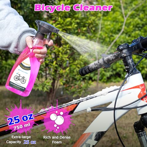 focopot Bike Cleaning Kit with 25 oz Bike Cleaner,10 Gear Floss,Toolbox