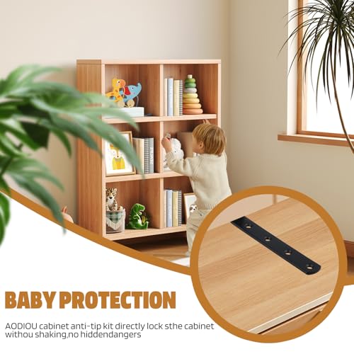 12 Pcs Anti Tip Furniture Anchors Baby Proofing 400 lbs Heavy Duty - color: 12 Pack