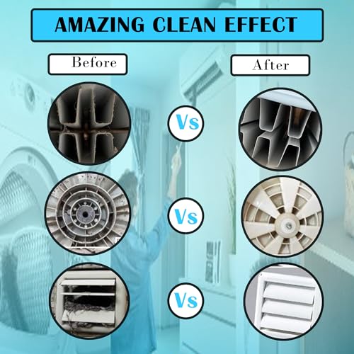 4-Pack Dryer Vent Cleaner Kit - Long Flexible Dryer Lint Brush & Refrigerator Coil Cleaner - Multi-Use Radiator Brush & Lint Trap Cleaning Tool for Fire Prevention - size: Full (Pack of 2)