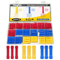 200PCS Copper Butt Splice Connectors Kit,22-10 AWG - color: Red, Blue, Yellow