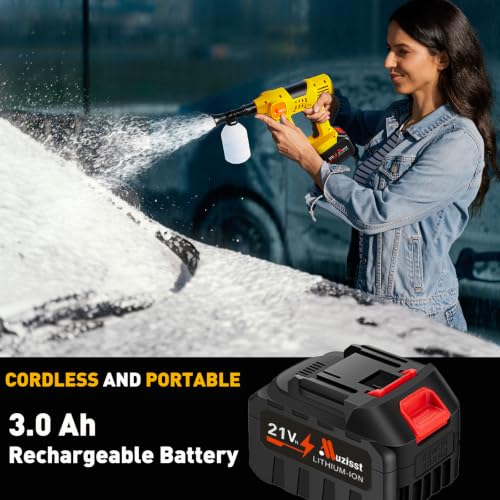 1100PSI Cordless Car Washer,Portable Battery Powered Cleaning Tool