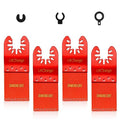 Litorange 4 Pcs Diamond Oscillating Blades, Oscillating Multi Tool Diamond Saw Blades for Grout Removal, Flush Cut, Cleaning Mortar - size: 4 Pcs Multi Tool Blades