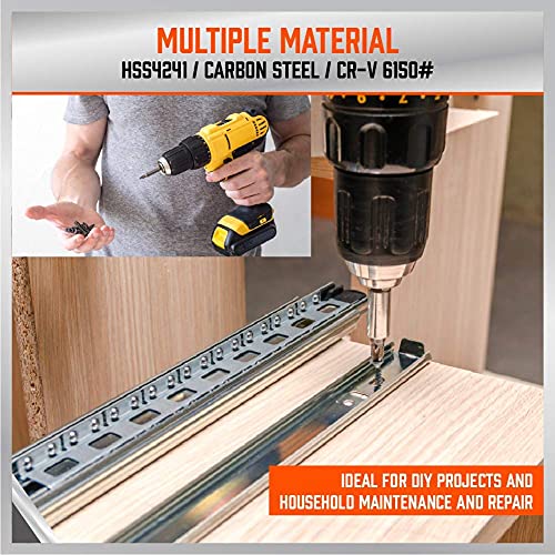 Ultimate Drill Bit Set - 246 PCS Comprehensive Premium Quality Drill Bits Kit for Wood Metal Cement Drilling & Screw Driving, Full Combo Kit Assorted in Organized Carrying Case, Reinforced Packaging