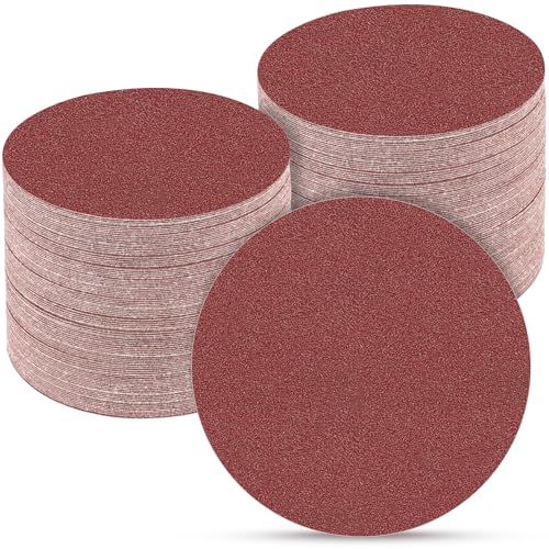100PCS 5 Inch Sanding Discs 80 Grit Sandpaper for Orbital Sander - style: Aluminum oxide-No Hole
