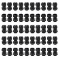 MAKERELE 1/2'' NPT Nylon Cable Gland Strain Relief, Waterproof IP68 - color: Black, size: 1/2" 50pcs BAG