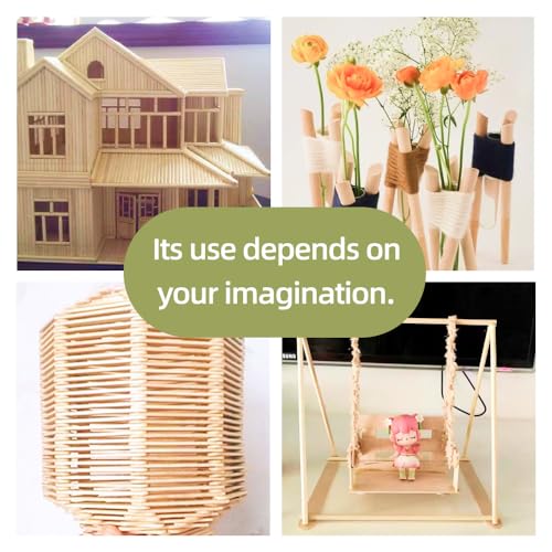 Dtmasao 1/4 x 17.5 Inch 25 PCS Dowel Rods Wood Sticks Wooden Dowel Rods - Unfinished Bamboo Sticks - for Crafts and DIYers - size: 1/4 x 17 1/2 Inch