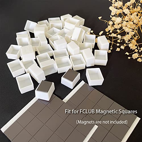 FCLUB 48PCS Refillable Empty Watercolor Half Pans, 2ml - style: 48Pcs Half pans