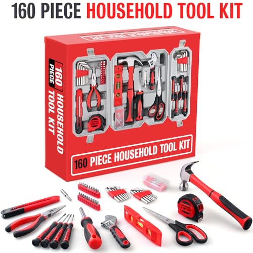 WINNER 160-Piece All-Purpose Household Tool Kit in Delicate Toolbox, Suitable for Both Male and Female, Great for Common Home Repairs, House DIY Project, Garage, Office, Gift for Father's Day - size: 160-Pc. Master Home Tool Kit