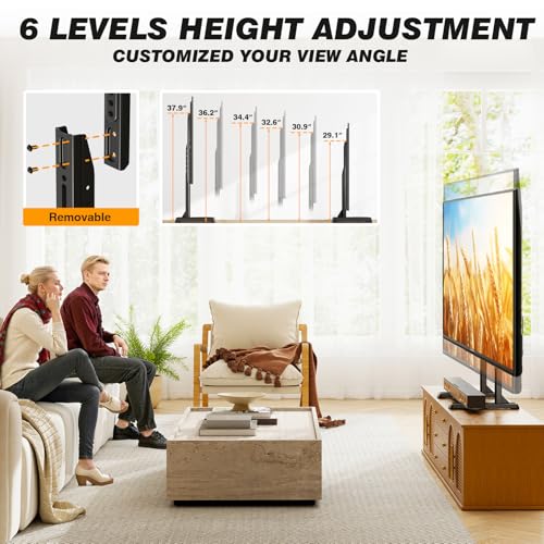 5Rcom Table Top TV Stand Universal for 35-88 Inch Flat & Curved TVs - size: 35-88inch