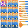 ESRICH Paint Brushes Set, 20Pack 240pcs Paint Brush for Acrylic Painting - size: 240p