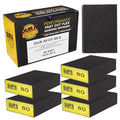 Dura-Gold 80 Grit 4-Sided Hand Sanding Block Sponges, 3.9" x 2.75" x 1" - style: 80 Grit