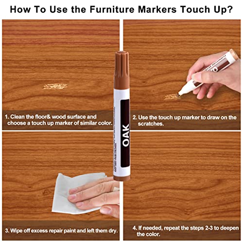 Laminate Vinyl Floor Repair Kit with Heat Pen, 11 Colors Hardwood Floor Wax Wood Furniture Touch up Marker Linoleum Lvp Repair Kit Covers Scratches, Stains, Cracks, Holes for Floor, Door, Cabinet