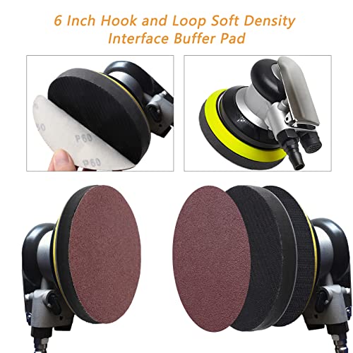 3 Pack 6 Inch Interface Pads - Foam Sanding Pads for Orbital Sander - size: 6 inch - 3 Pack