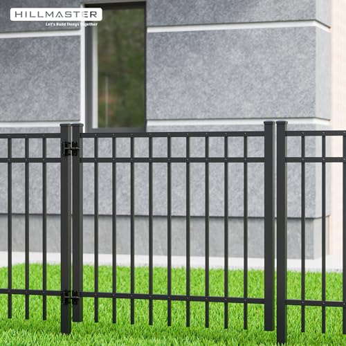 Heavy Duty Self Closing Gate Hinges for Metal/Vinyl/PVC/Wood Fence,90 Degree Narrow Wood Door Hinges with Adjustable Tension,Gate Closer Hinges for Swing Door,Gate Hardware Kit,2 Pack/Set,Black Finish