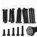 M8 x 60mm 65mm 70mm 75mm 80mm Hex Bolts, Hexagon Head Screw, 8.8 Grade Alloy Steel, Black Oxide Finish, Metric Full Machine Thread, Assortment Kit 15PCS - size: M8 x 60-80 mm(15PCS)