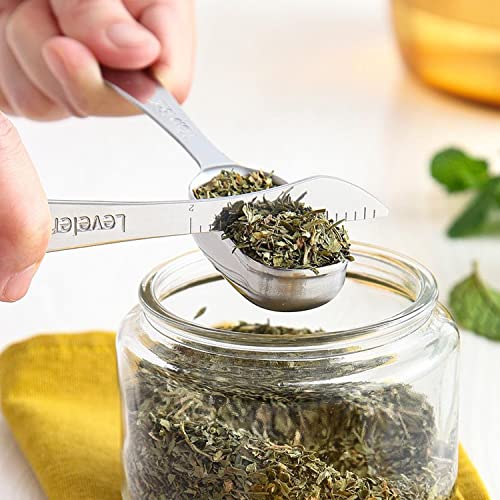 Spring Chef Nesting Stainless Steel Measuring Spoons Set of 7 with Leveler