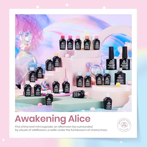 Beetles Gel Nail Polish Set With Base & Matte Top Coat Pastel Gel Polish - color: Awakening Alice