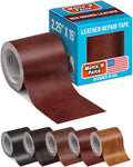 MATCH 'N PATCH Red Brown Leather Repair Tape, 2.25" x 15' for Furniture - color: Red Brown, size: 2.25" x 15'