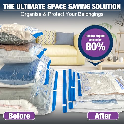 XXL Jumbo Vacuum Seal Storage Bags Extra Large for Clothing Bedding - size: 6-XXL