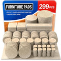 Ansible 299 PCS Felt Furniture Pads for Hardwood Floors - size: 299 PCS Beige