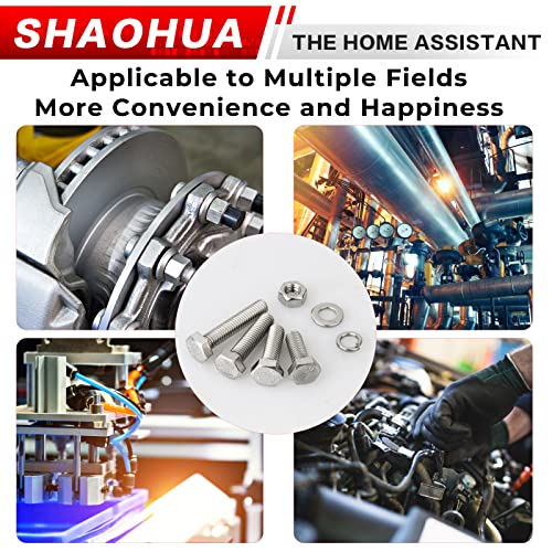 M3 M4 M5 Metric Bolt Assortment, 512PCS 8mm to 30mm Screw Assortment, 304 Stainless Steel Nuts and Bolts, A2-70 Flat Hex Screws Bolts and Nuts Kit, Lock and Flat Gasket Washers Assortment Kit - size: D. M3 M4 M5