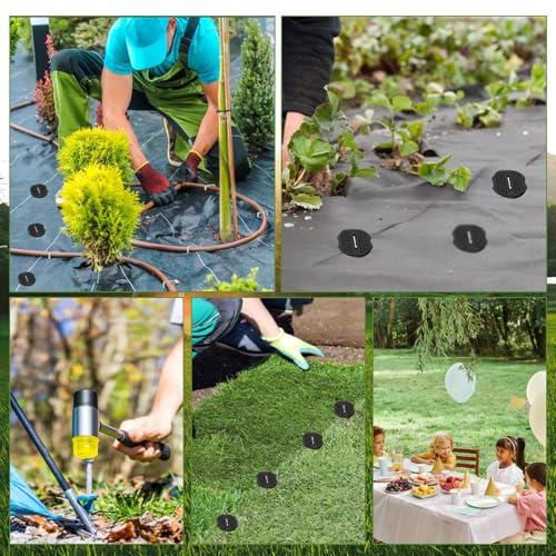 100Pcs Landscape Fabric Stakes 6 Inch Garden Staples