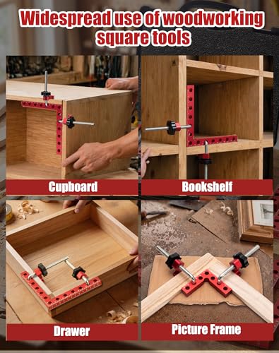 8P Corner Clamps for Woodworking(5.5"x4+2.5"x4) for Right Angle Positioning