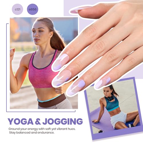 Beetles Gel Nail Polish Kit with U V Light - 37Pcs 25 Colors Gel Polish Kit - color: 25 Colors Energetic Moves