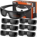 OXG Safety Glasses Protective Eyewear Men Women, ANSI Z87.1 Work Glasses Scratch Impact Resistant for Industrial Shooting - color: Grey