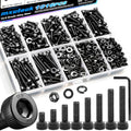mxuteuk 1016PCS M2.5 Screws Kits,M2.5×4/6/8/10/12/16/20/25mm M2.5 Bolts,12.9 Alloy Steel M2.5 Hex Socket Head Bolts Nuts Washers Set Suitable for 3D Printer,DIY - size: 1016PCS M2.5
