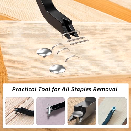 Heavy Duty Staple Remover Tool,Upholstery Stapler Puller for Furniture,Carpet,Wood and Flooring, Ergonomic Staple Lifter for DIY,Construction,Upholstery Repair,Craft Projects,Industrial Staple Lifter