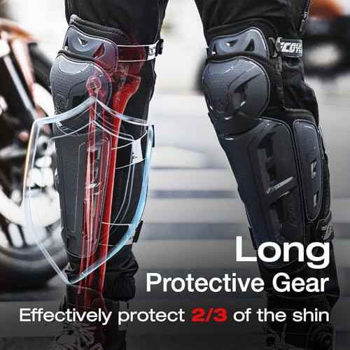 Scoyco Motorcycle Knee Pads CE Level 1 Protective Knee Shin Riding Gear Adult