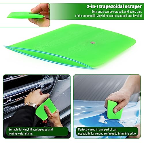 NEWISHTOOL Magnet PPF Squeegee Kit Paint Protection Film Installation Tools - color: Green