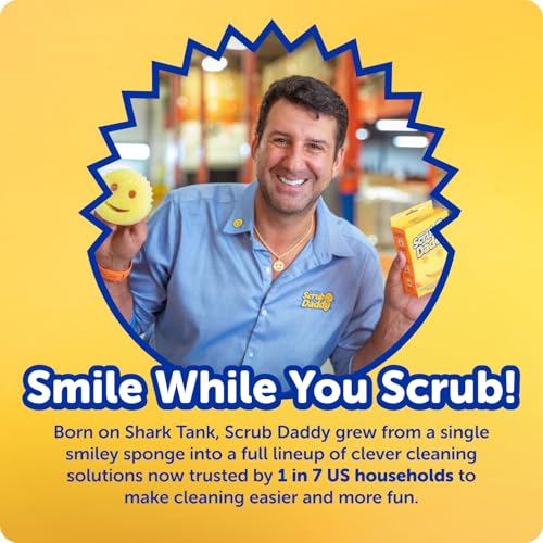 Scrub Daddy Scratch-Free Multipurpose Kitchen Sponges - Bulk Dish Sponges for Kitchen, Bathroom, Household Cleaning & More - Made with BPA-Free Polymer Foam (5 Count) - size: 5 Count (Pack of 1)