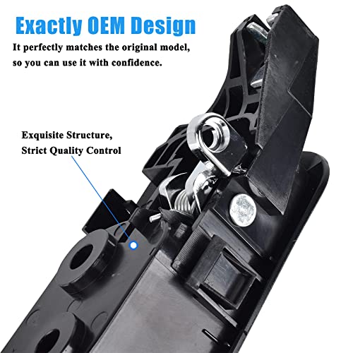 79542 Interior Door Handle Front Driver Side Replacements for 2003 2004 2005 2006 2007 Honda Accord,Black, Replace# 72160SDAA02ZC, 72160SDAA02ZA