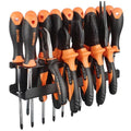 MUTUACTOR Screwdriver Organizer Rack Heavy Duty,Magnetic Mount Screwdriver Holder Plier Organizer,Magnetic Tool Holder Storage Holder for Various Screwdrivers Pliers Shears Tool Chest Cart Workbench - style: Black Screwdrivers Holder