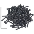 105 Pieces M3 x 16mm Socket Head Cap Screws, Thread Pitch 0.5mm, Sutemribor M3 Black Screws, 12.9 Grade Alloy Steel, Black Oxide Finish, Fully Threaded - size: M3 x 16mm, style: Socket Head