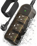 Outdoor Power Strip Weatherproof, 3 AC Outlets, 15FT Extension Cord - size: 15FT